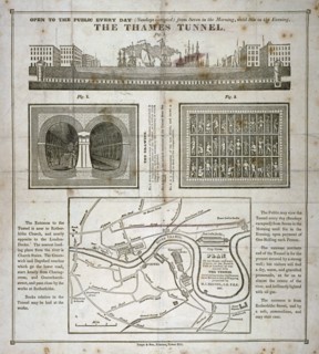 The Thames Tunnel, London, 1827. Artist: Anon