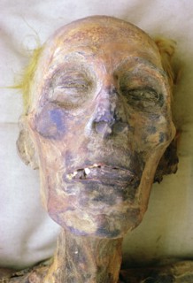 Head of the mummy of Rameses II, Cairo Museum, Egypt. Artist: Tony Evans