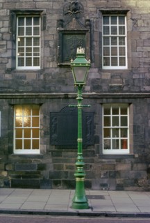 Lamppost, Edinburgh, Scotland. Artist: Tony Evans