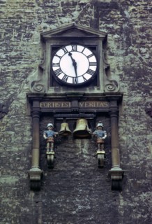 Clock on Carfax Tower, Oxford, Oxfordshire, 1974. Artist: Tony Evans