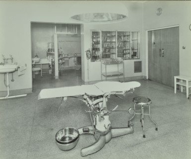 Operating theatre, Lewisham Hospital, London, 1936. Artist: Unknown.