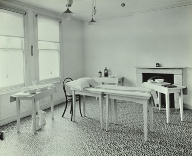 The waiting room, Norwood School treatment centre, London, 1911. Artist: Unknown.