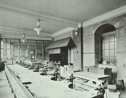 A day technical class for boys at the Central School of Arts and Crafts, Camden, London, 1911. Artist: Unknown.