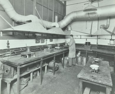 Varnish Laboratory, Borough Polytechnic, Southwark, London, 1936. Artist: Unknown.