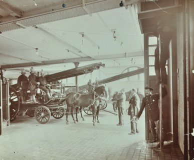 Kensington Fire Station, No 13 Old Court Place, Kensington, London, 1905. Artist: Unknown.