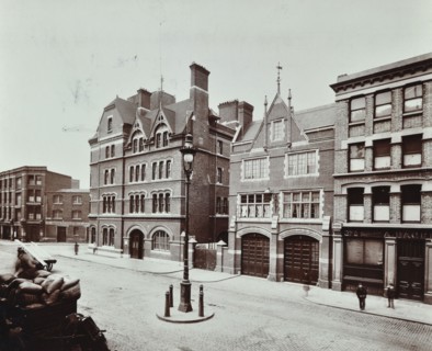 Whitechapel Fire Station, Commercial Road, Stepney, London, 1902. Artist: Unknown.