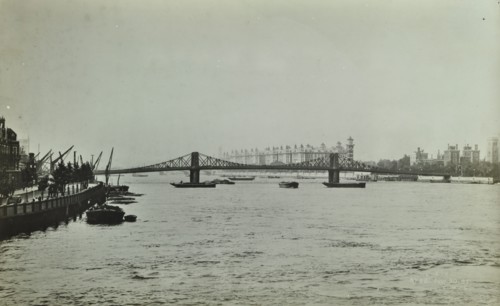 The Thames and Lambeth Bridge looking downstream, 1897. Artist: Unknown.
