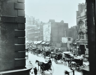 Horse-drawn vehicles in High Holborn, London, 1898. Creator: Unknown.