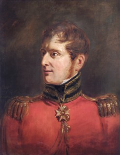 Portrait of Field Marshal Lord Fitzroy James Henry Somerset, British soldier, 1821