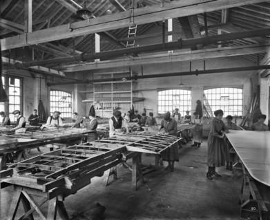 Aircraft manufacturing, Trollope and Colls Ltd, 17-25 Pleasant Street, Liverpool, December 1918