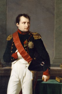 Detail of a portrait of Napoleon Bonaparte, 1812