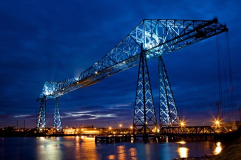 Tees Transporter Bridge, Middlesbrough, Cleveland, 2008