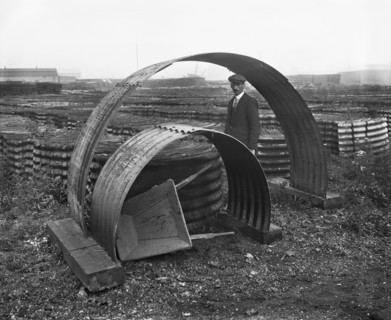 Ministry of Munitions Surplus Store, Canning Town, London, January 1919
