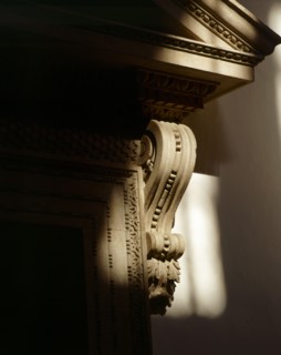 Detail of one of the doorways in the tribunal or saloon, Chiswick House, London