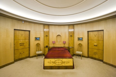 Virginia Courtauld's bedroom, Eltham Palace, Greenwich, London, 2011