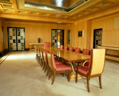The dining room, Eltham Palace, Greenwich, London