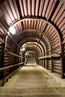 Secret wartime tunnels, Hellfire Corner, Dover Castle, Kent, 2009
