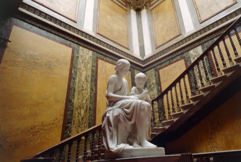 Inner hall, staircase and statuary, Brodsworth Hall, South Yorkshire
