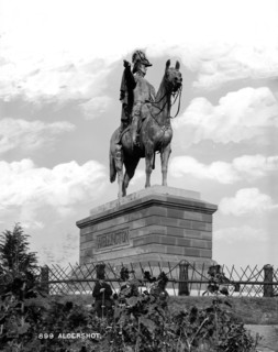 Statue of the Duke of Wellington, Round Hill, Aldershot, Hampshire, c1870-c1900