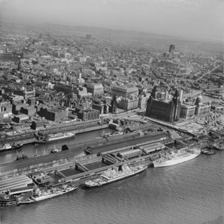Pier Head, Liverpool, Merseyside, July 1964