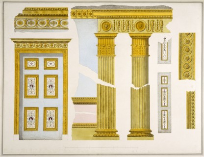 Architectural details at Audley End House, Saffron Walden, Essex, late 18th century