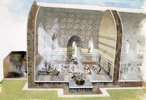 The bath house at Wroxeter Roman City, c1st-3rd century, (1990-2010)