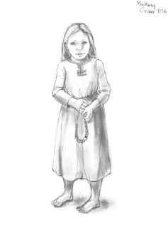 Anglo-Saxon girl, c5th-10th century, (c1990-2010) Artist