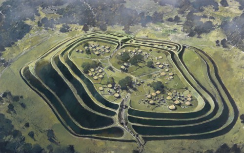 Old Oswestry Hill Fort, at the height of its occupation, Iron Age, (c1970-2010)