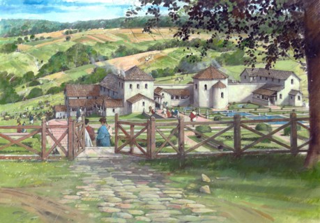 Great Witcombe Roman Villa, circa AD250, (c1990-2010) Artist