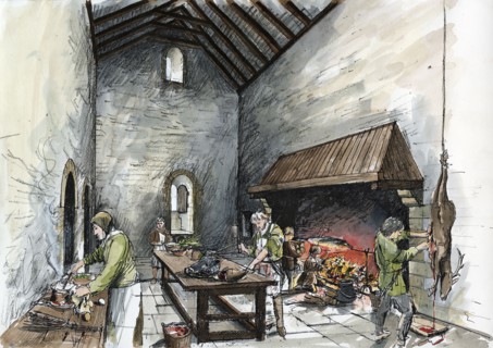 Kitchen block or 'keep' at Wolvesey, Old Bishop's Palace, c1160, (c2000s) Creator