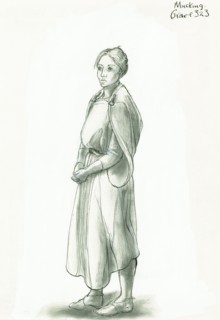 Anglo-Saxon woman, c5th-10th century, (c1990-2010) Artist