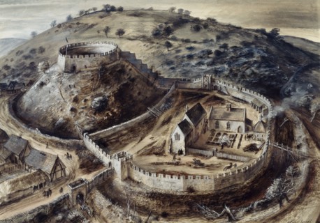 Totnes Castle, 14th century, (c1960s)