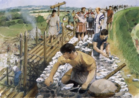 Silchester Roman City Walls, c2nd century, (1990-2010)
