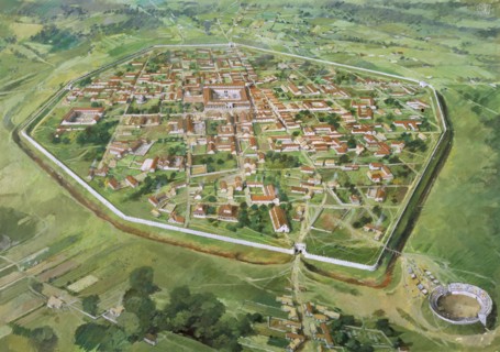 Silchester Roman City Walls, c3rd century, (1990-2010)