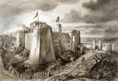 Goodrich Castle, late 13th century, (c1959)