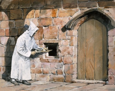 Monk, Mount Grace Priory, c14th century, (c1990-2010). Creator: Ivan Lapper.