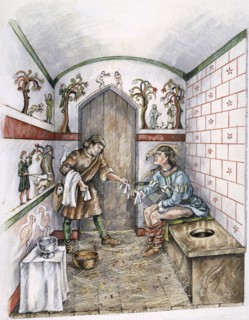 Medieval latrine, c1350, (c1990-2010)