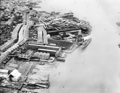 Engineering and boatbuilding works, Thetis Road, Cowes, Isle of Wight, 1928