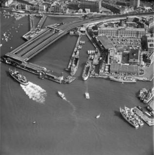 Portsmouth Harbour Railway Station, Hampshire, 1968