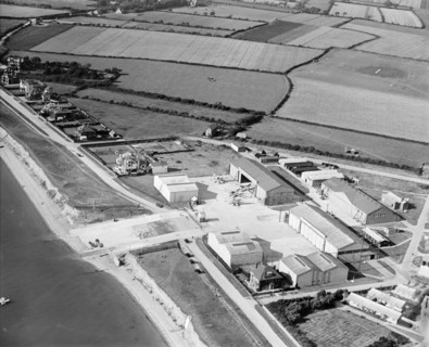 HM Naval Seaplane Training School seaplane sheds, Lee-on-Solent, Hampshire, 1928