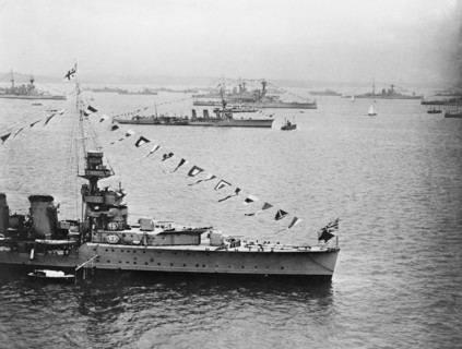 Warships at the Spithead Review, Hampshire, 1924