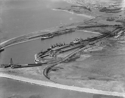 Heysham Harbour and Half Moon Bay, Lancashire, 1934