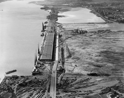Reclamation of the Western Docks between Royal Pier and Millbrook, Southampton, Hampshire, 1933