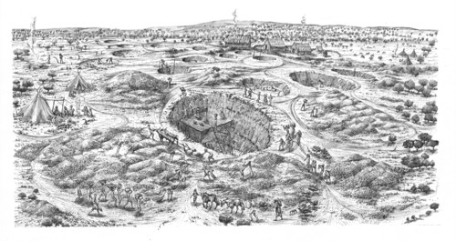 Neolithic flint mine, Easton Down, Wiltshire