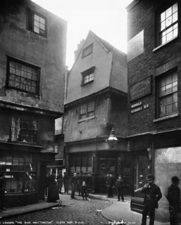 The Old Dick Whittington public house at 24 Cloth Fair, London, 1890s. Creator: Augustin Rischgitz.