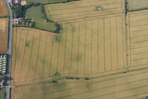 Neolithic henge reused as a Bronze Age ringwork in Hornsea, East Yorkshire, c2010