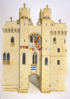 Gatehouse of Hylton Castle, Sunderland, Tyne and Wear, 15th century (c2005)