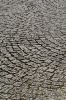 Cobbled street surface, Castlefield area, Manchester, c2009