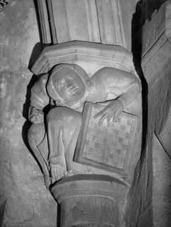 Carved corbel, Winchester Cathedral, The Close, Winchester, Hampshire, 1931