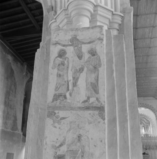 Wall painting, St Albans Abbey, Hertfordshire, 1945-1980